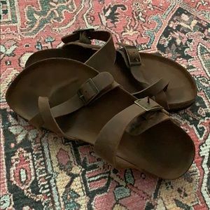 Birkenstock-style leather sandals!